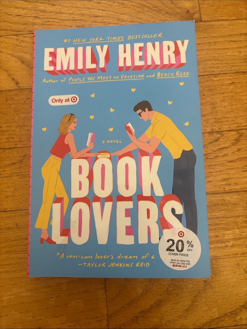 Book Lovers Hardcover-Style Paperback in Blue and Pink